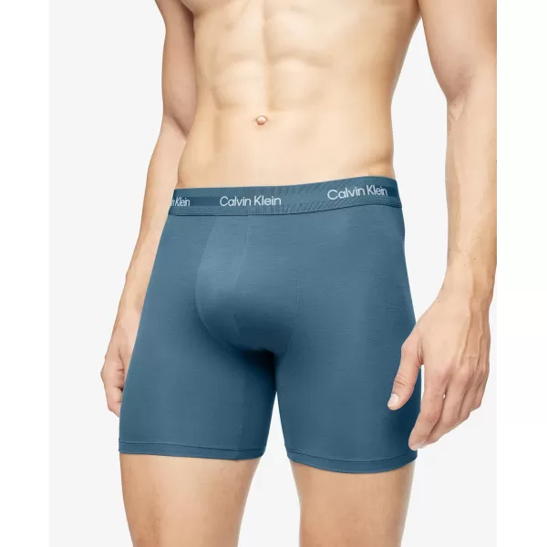 Calvin Klein Mens Ultra Soft Modern Modal Boxer BriefTapestry Teal