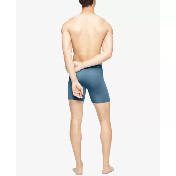 Calvin Klein Mens Ultra Soft Modern Modal Boxer BriefTapestry Teal