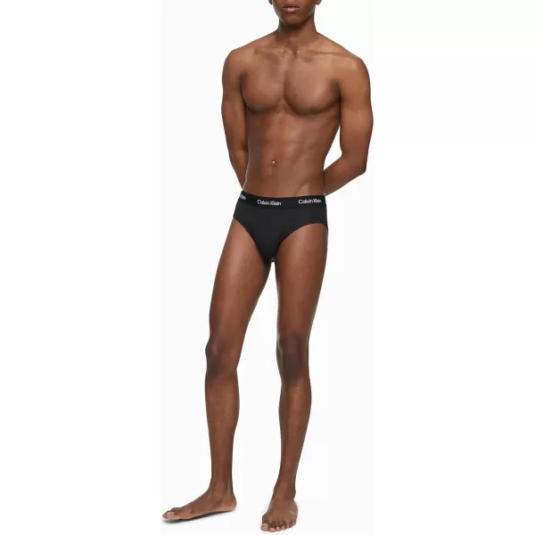 Calvin Klein Mens Ultra Soft Modern Modal Hip Brief1 Black