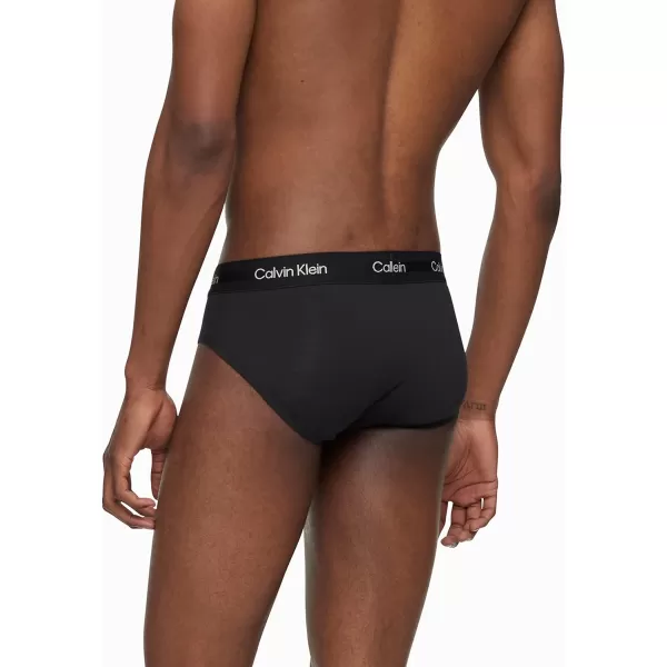 Calvin Klein Mens Ultra Soft Modern Modal Hip Brief1 Black