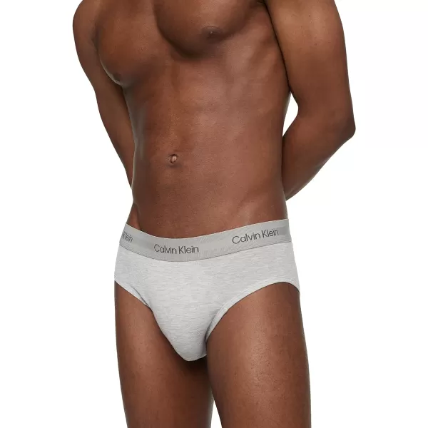 Calvin Klein Mens Ultra Soft Modern Modal Hip Brief1 Grey Heather