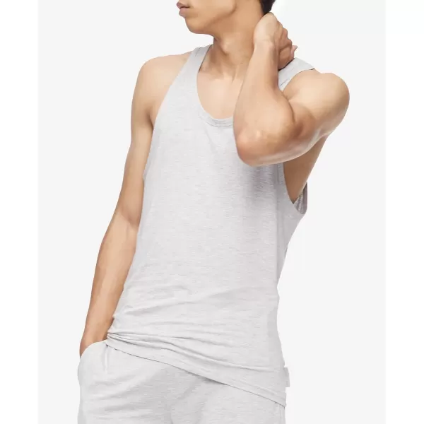 Calvin Klein Mens UltraSoft Modern Lounge 1Pack TankGrey Heather