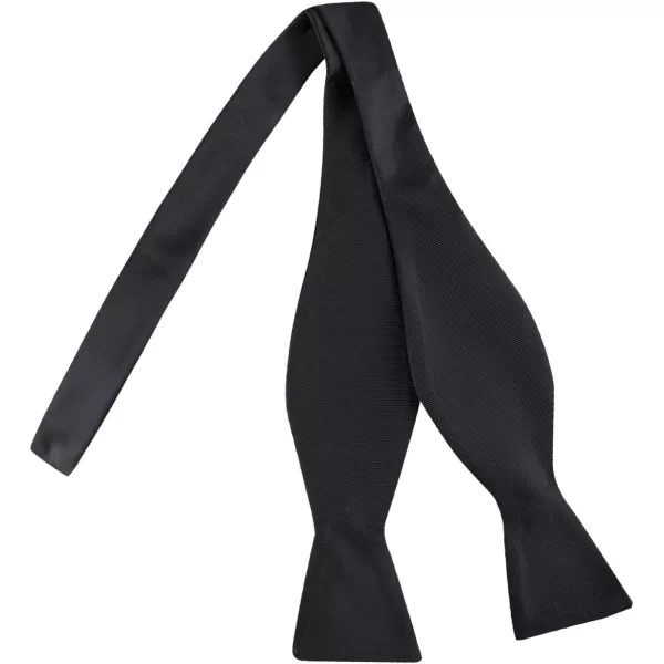 Calvin Klein Mens Unison Solid Pretied and Totie Bow TiesBlack Totie ToTie