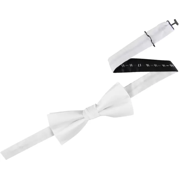 Calvin Klein Mens Unison Solid Pretied and Totie Bow TiesIvory PreTied