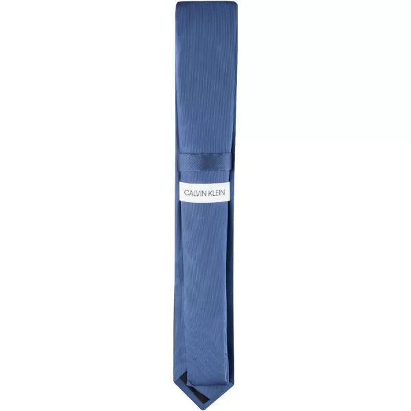 Calvin Klein Mens Unison Solid Slim TieBlue