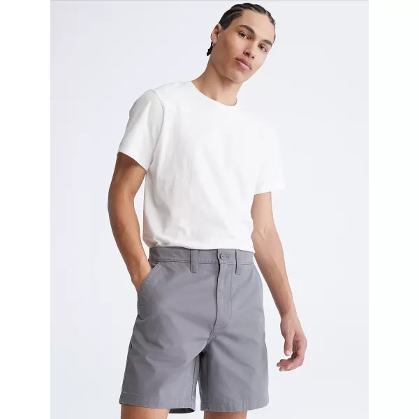 Calvin Klein Mens Utility Chino ShortQuiet Shade