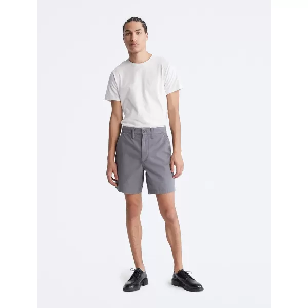 Calvin Klein Mens Utility Chino ShortQuiet Shade