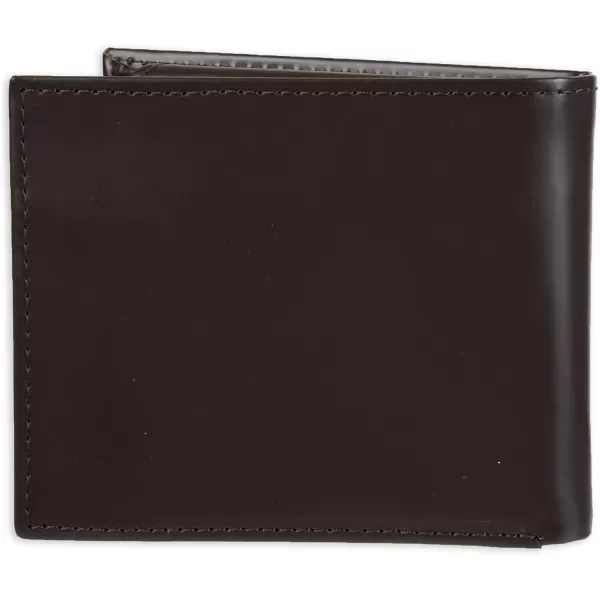 Calvin Klein Mens Wallet SetsMinimalist Bifold and Card CasesBrown Coin Pocket Bifold
