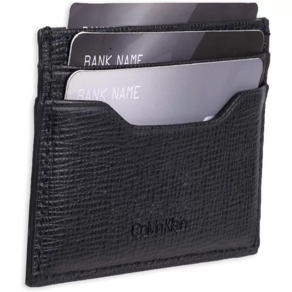 Calvin Klein Mens Wallet SetsMinimalist Bifold and Card CasesNavy Bessemer Card Case