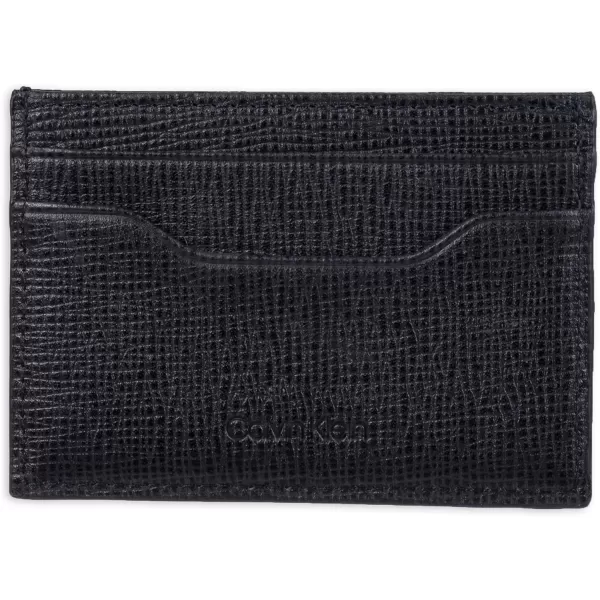 Calvin Klein Mens Wallet SetsMinimalist Bifold and Card CasesNavy Bessemer Card Case