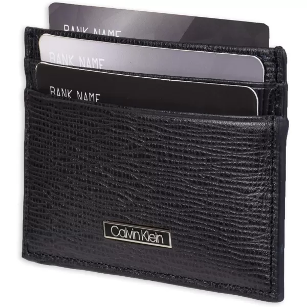 Calvin Klein Mens Wallet SetsMinimalist Bifold and Card CasesNavy Bessemer Card Case