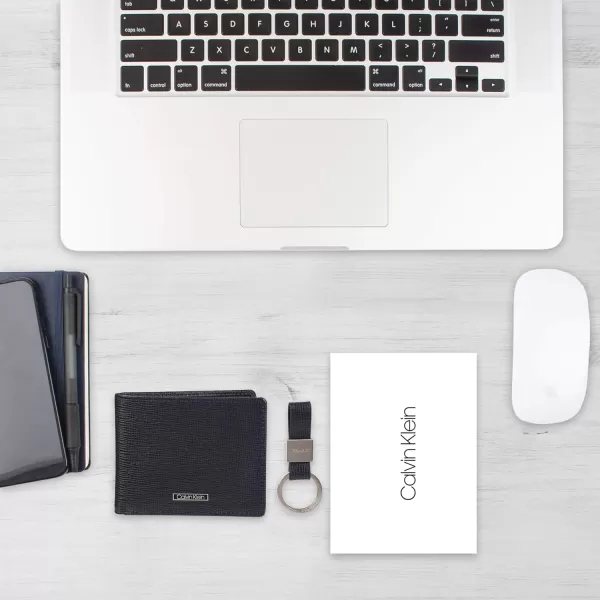 Calvin Klein Mens Wallet SetsMinimalist Bifold and Card CasesNavy Bifold