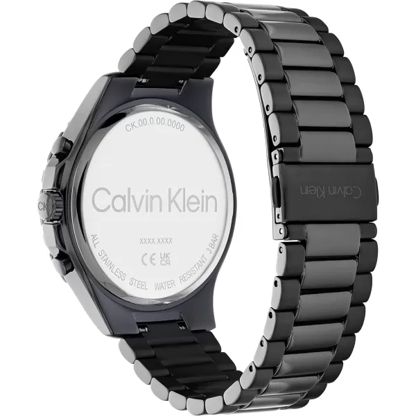 Calvin Klein Mens Watches Timeless AppealBlackGrey Quartz MultiFunction
