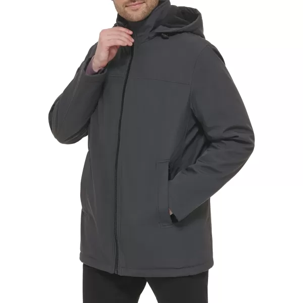 Calvin Klein Mens Water and Wind Resistant Hooded Coat from Fall Into WinterIron