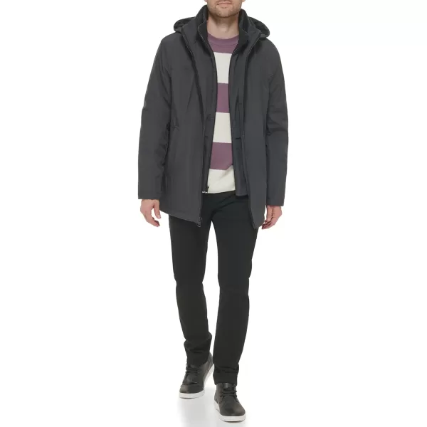 Calvin Klein Mens Water and Wind Resistant Hooded Coat from Fall Into WinterIron