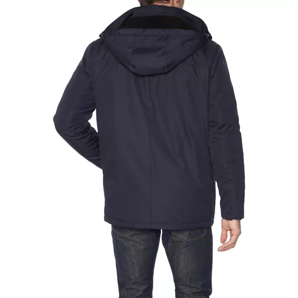 Calvin Klein Mens Water and Wind Resistant Hooded Coat from Fall Into WinterNavy