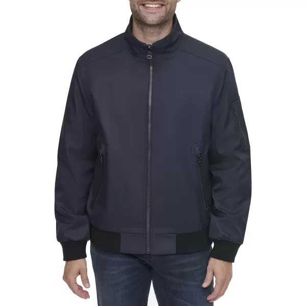 Calvin Klein Mens Winter CoatsSherpaLined Hooded Soft Shell JacketNavy