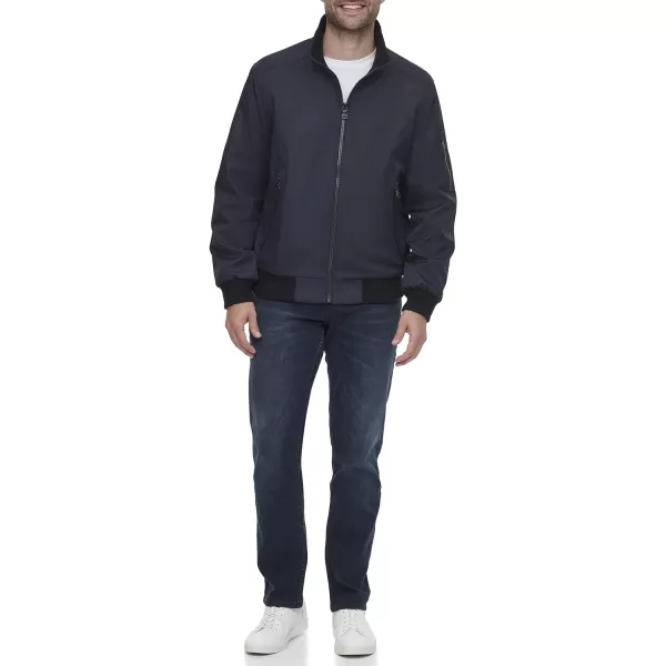 Calvin Klein Mens Winter CoatsSherpaLined Hooded Soft Shell JacketNavy