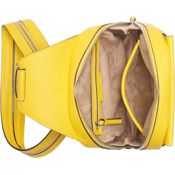 Calvin Klein Myra Convertible Sling Backpack BrownKhakiBlackOne Size Daffodil