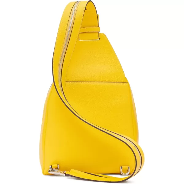 Calvin Klein Myra Convertible Sling Backpack BrownKhakiBlackOne Size Daffodil