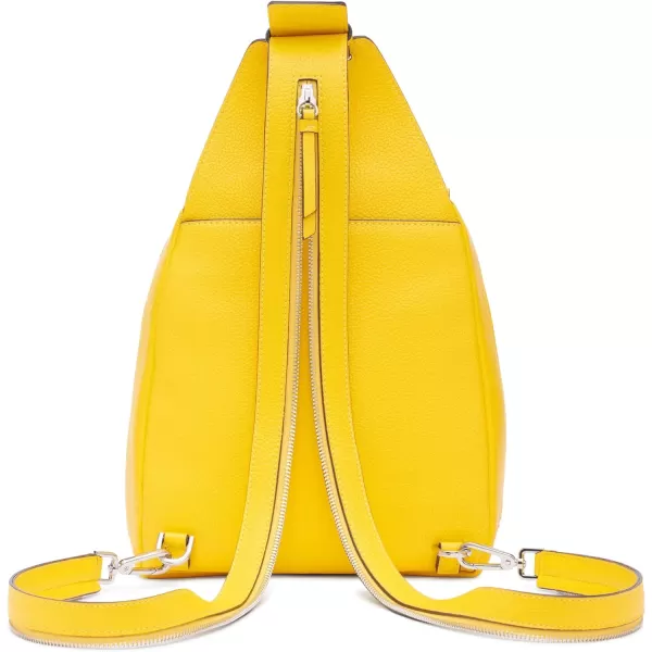 Calvin Klein Myra Convertible Sling Backpack BrownKhakiBlackOne Size Daffodil