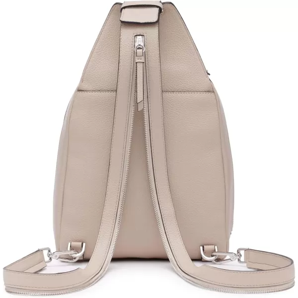 Calvin Klein Myra Convertible Sling Backpack BrownKhakiBlackOne Size Mushroom