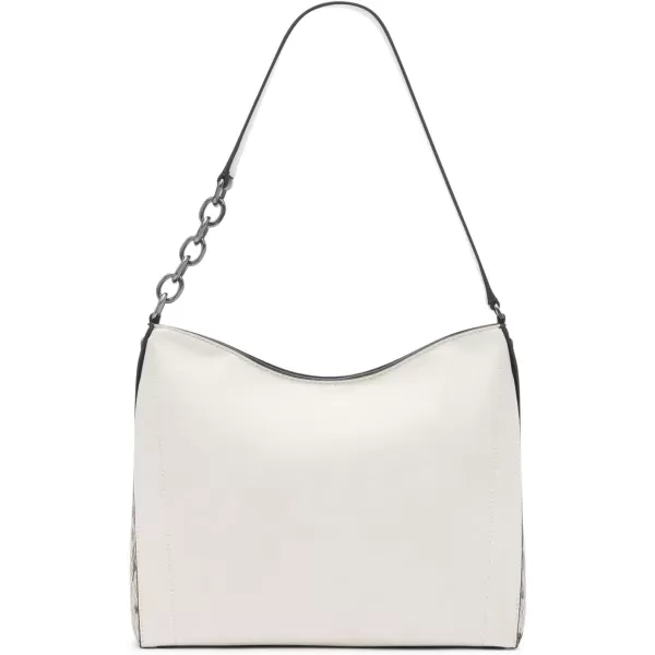 Calvin Klein Nova Chain Hobo Shoulder BagBlackWhite