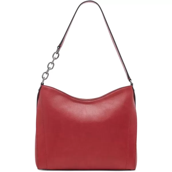 Calvin Klein Nova Chain Hobo Shoulder BagRuby Red