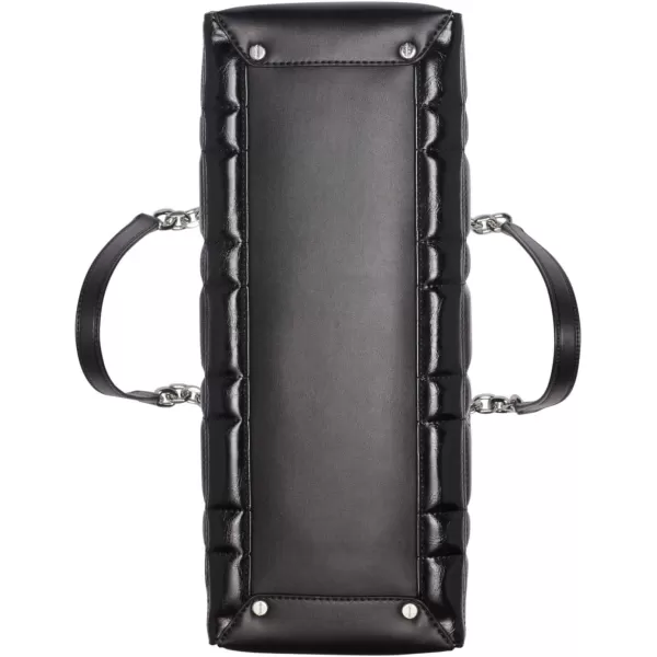 Calvin Klein Nova Triple Compartment Chain ToteBlackWhite