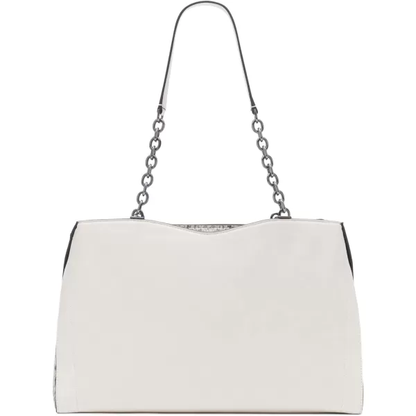 Calvin Klein Nova Triple Compartment Chain ToteBlackWhite