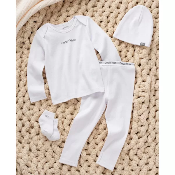 Calvin Klein Organic Baby Essentials 4 Piece Essentials SetBright White