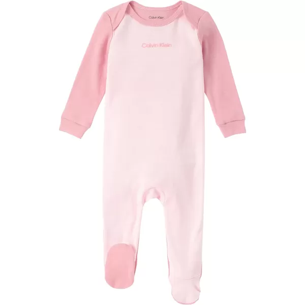 Calvin Klein Organic Baby Essentials Footed CoverallRosewaterCountry Rose