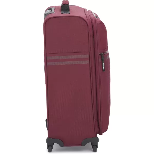 Calvin Klein Parker Softside Expandable Spinner Luggage with TSA Lock Red 25 InchCalvin Klein Parker Softside Expandable Spinner Luggage with TSA Lock Red 25 Inch