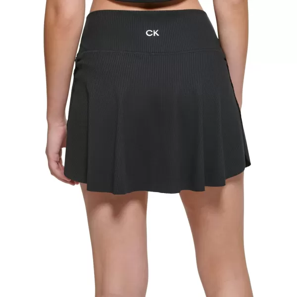 Calvin Klein Performance Womens Athletic Skort with Bike Short Porcini Large BlackCalvin Klein Performance Womens Athletic Skort with Bike Short Porcini Large Black