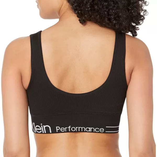 Calvin Klein Performance Womens Medium Impact Sports Bra with Removable CupsBlack