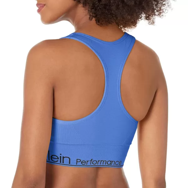 Calvin Klein Performance Womens Medium Impact Sports BraBlue Wave