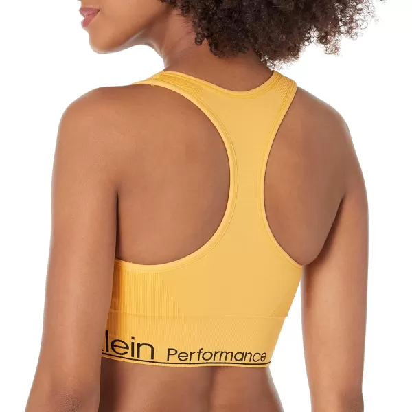 Calvin Klein Performance Womens Medium Impact Sports BraGolden