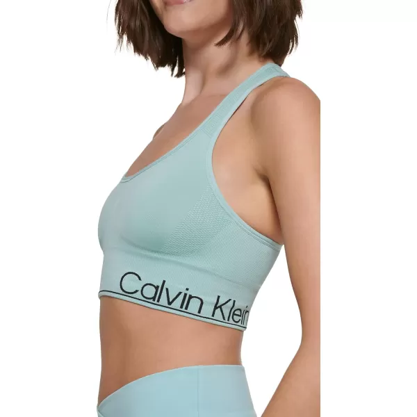 Calvin Klein Performance Womens Medium Impact Sports BraSea Level