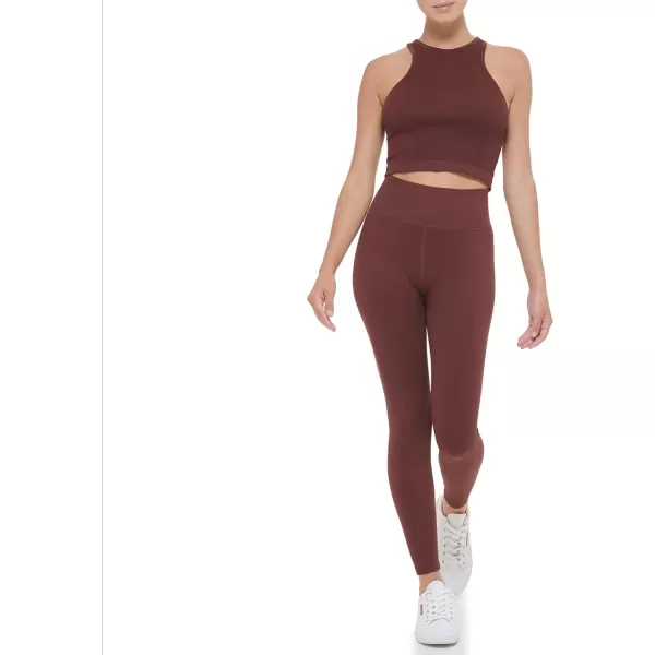 Calvin Klein Performance Womens Ribbed Crop TopBitter Chocolate