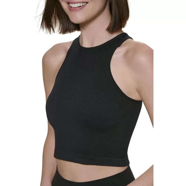 Calvin Klein Performance Womens Ribbed Crop TopBlack