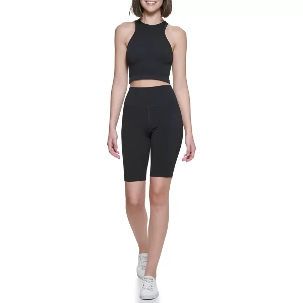 Calvin Klein Performance Womens Ribbed Crop TopBlack