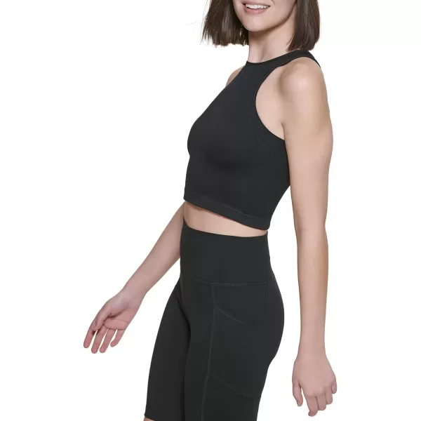 Calvin Klein Performance Womens Ribbed Crop TopBlack