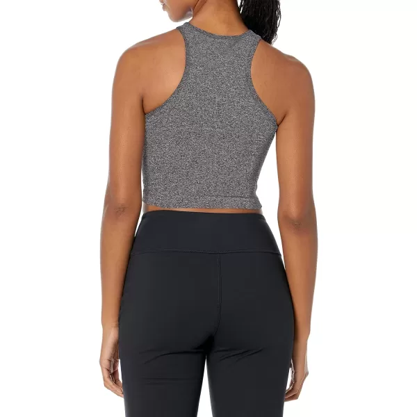 Calvin Klein Performance Womens Ribbed Crop TopBlack Heather
