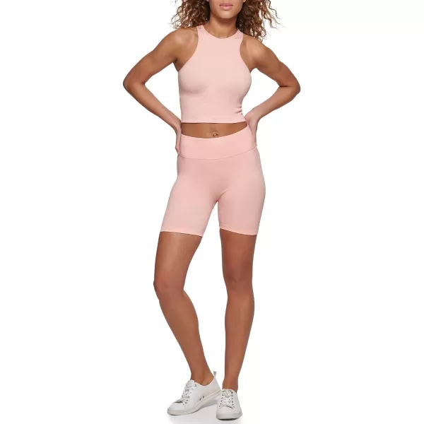 Calvin Klein Performance Womens Ribbed Crop TopCreamsicle