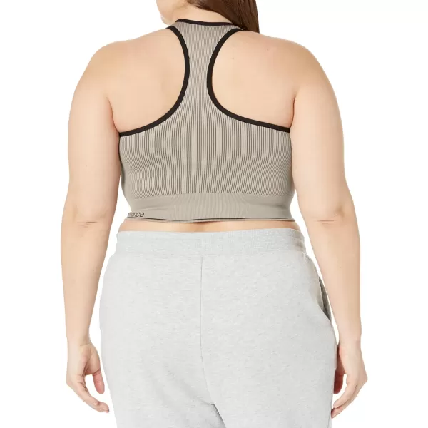 Calvin Klein Performance Womens Ribbed Crop TopMoon Rock