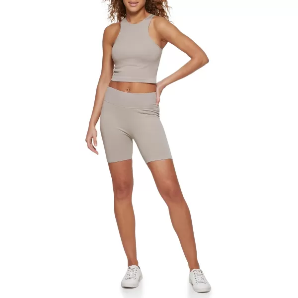 Calvin Klein Performance Womens Ribbed Crop TopMoonrock