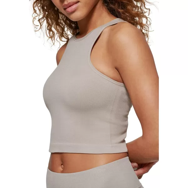 Calvin Klein Performance Womens Ribbed Crop TopMoonrock