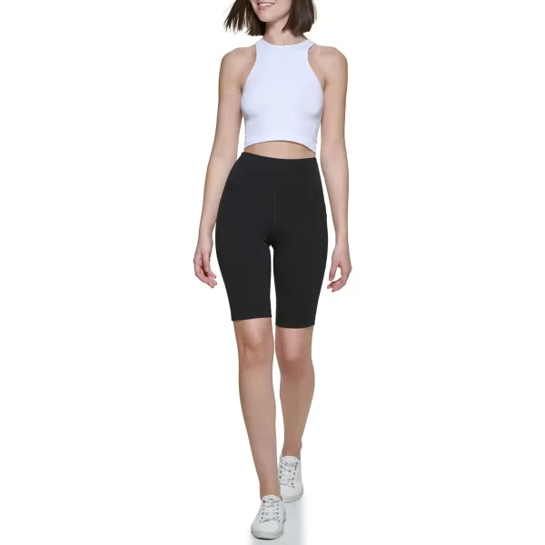 Calvin Klein Performance Womens Ribbed Crop TopWhite