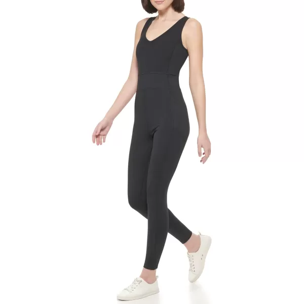 Calvin Klein Performance Womens Vneck Strappy JumpsuitBlack