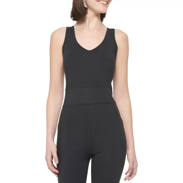 Calvin Klein Performance Womens Vneck Strappy JumpsuitBlack